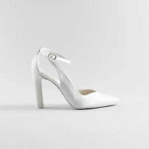 Décolleté Virginia 90 mm – Satin Glitter Avorio