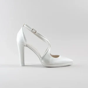 Décolleté Anita 100 mm – Satin Avorio