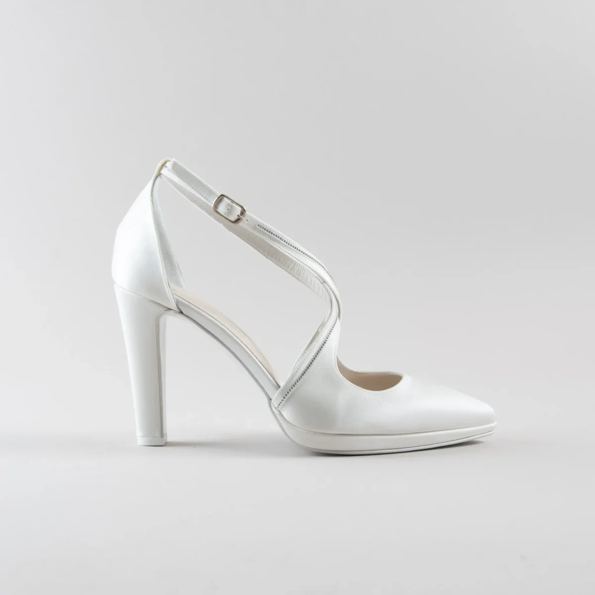 Décolleté Anita 100 mm – Satin Avorio