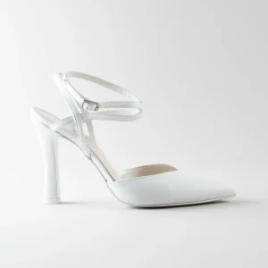 Ankle Strap Madame 90mm – Nappa Bianca