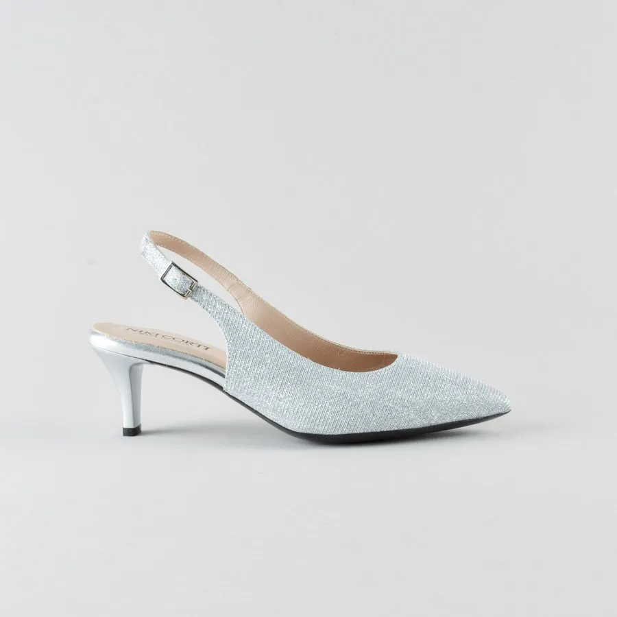 Slingback Lucy 50mm – Galassia Argento - immagine 2