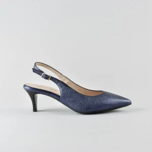 Slingback Lucy 50mm – Nappa Blu