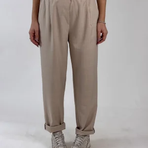 PANTALONE BRENDA PANNA CON CINTURINO