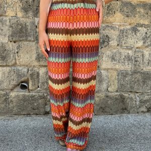 PANTALONE LUREX ARANCIO
