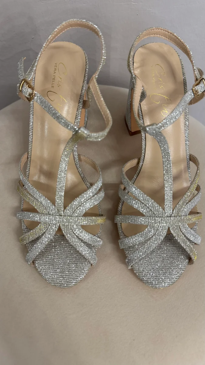 Celine Lurex Champagne pelle