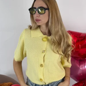 CARDIGAN SUN GIALLO