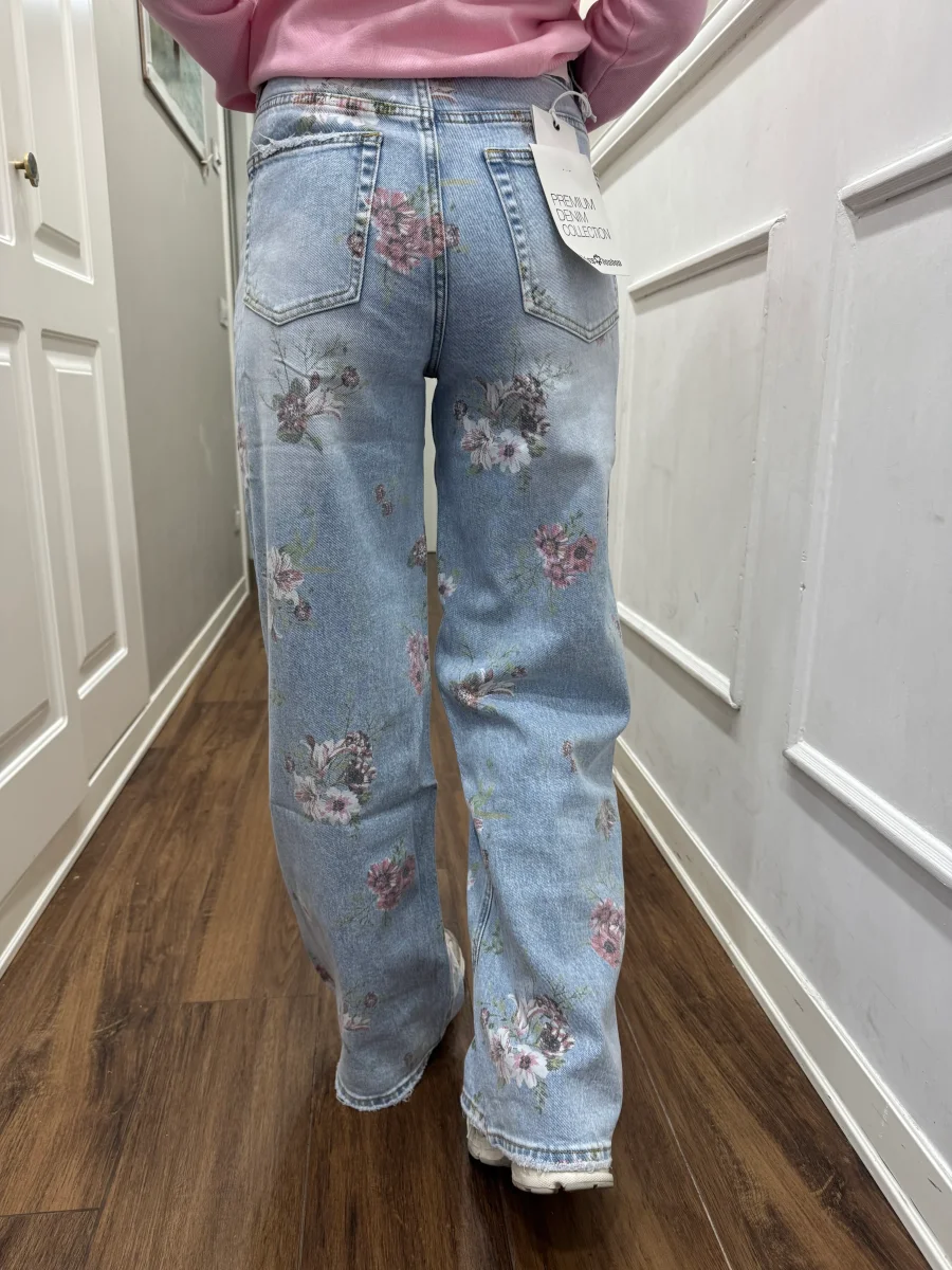 JEANS FLOWER PALAZZO - immagine 5