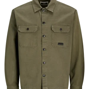JACK & JONES CAMICIA OVERSHIRT - Col.verde