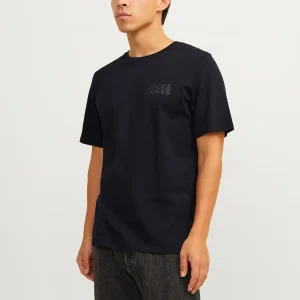 JACK & JONES T-SHIRT CON LOGO PICCOLO - Col. nero