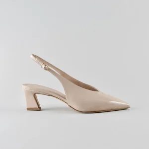 Slingback Helena 50mm – Nappa Lux Nude