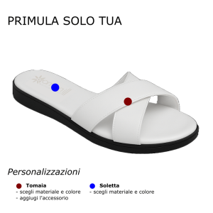 Primula Solo Tua – Ciabatte a fascia Personalizzabili