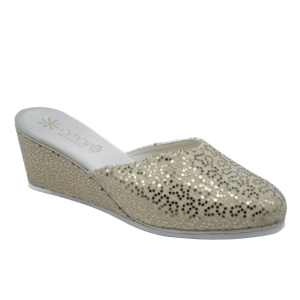 Beatrice: Pantofole da Donna in cotone elasticizzato con strass