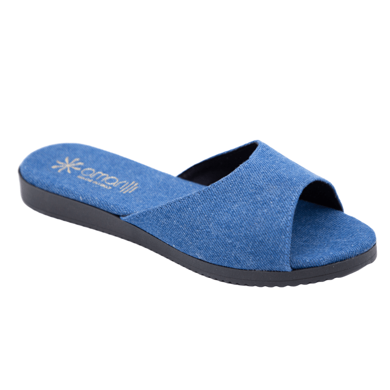 Viola: Ciabatte a Fascia in Jeans - immagine 2