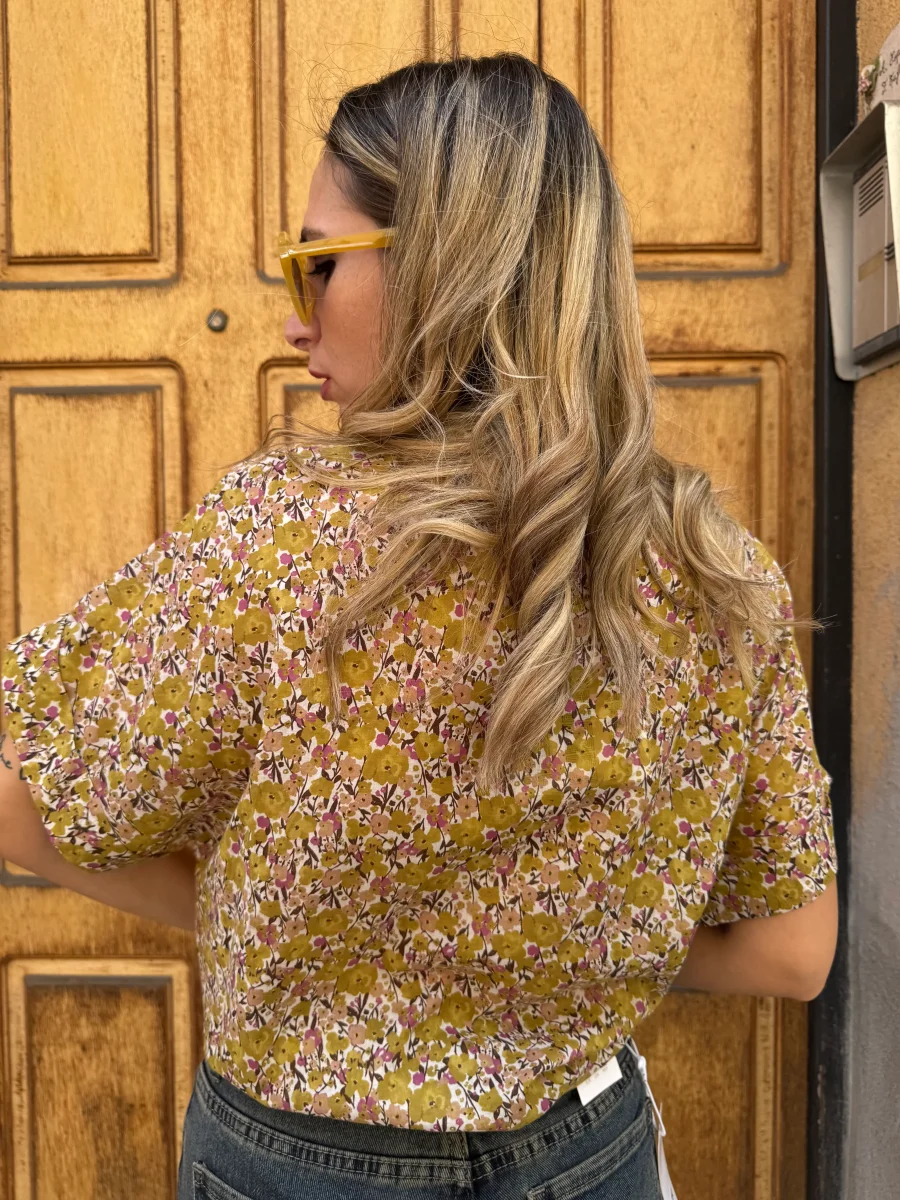 CAMICIA FIORELLINI LIME - immagine 6