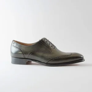 Luigi Francesina in Pelle Iron Verde
