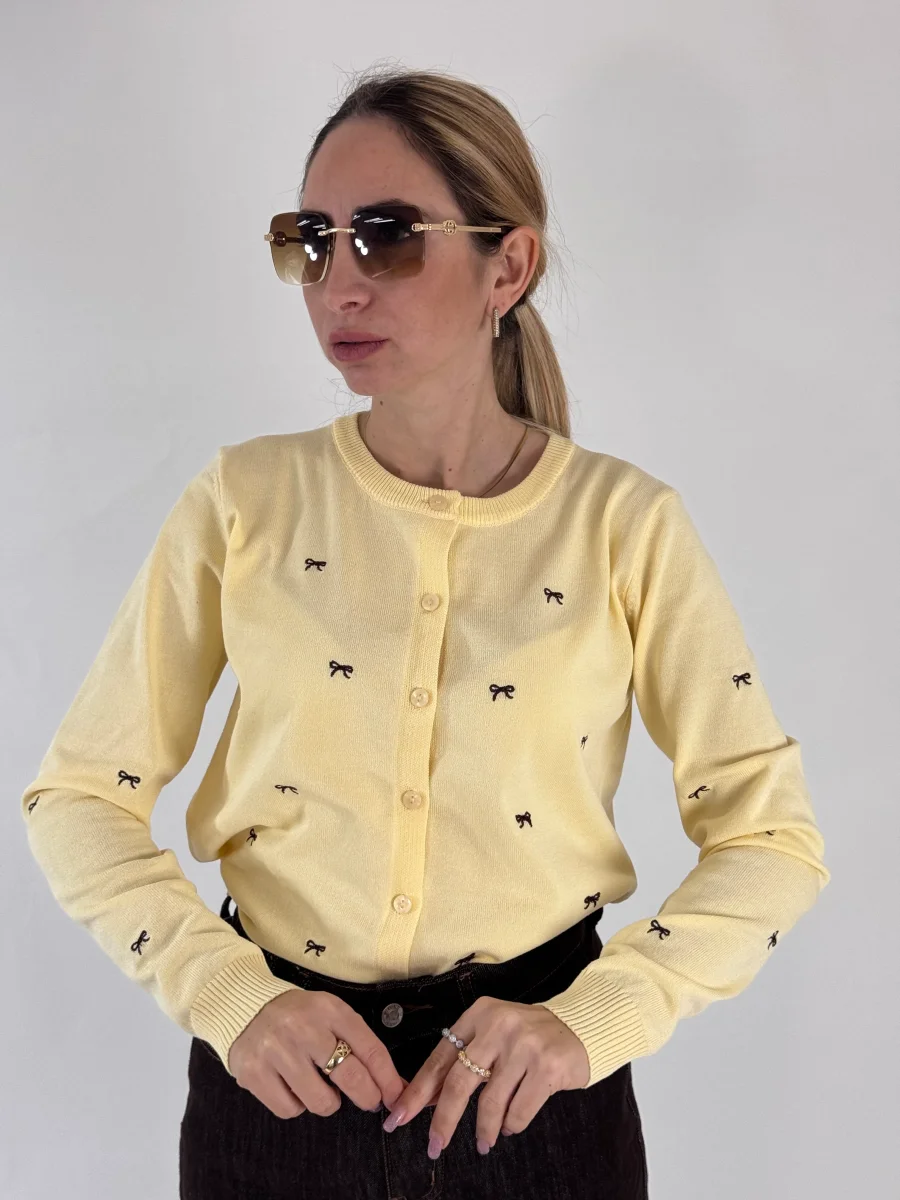 CARDIGAN DAIANA GIALLO - immagine 2