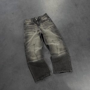 STORM GREY DOUBLE KNEE JEANS