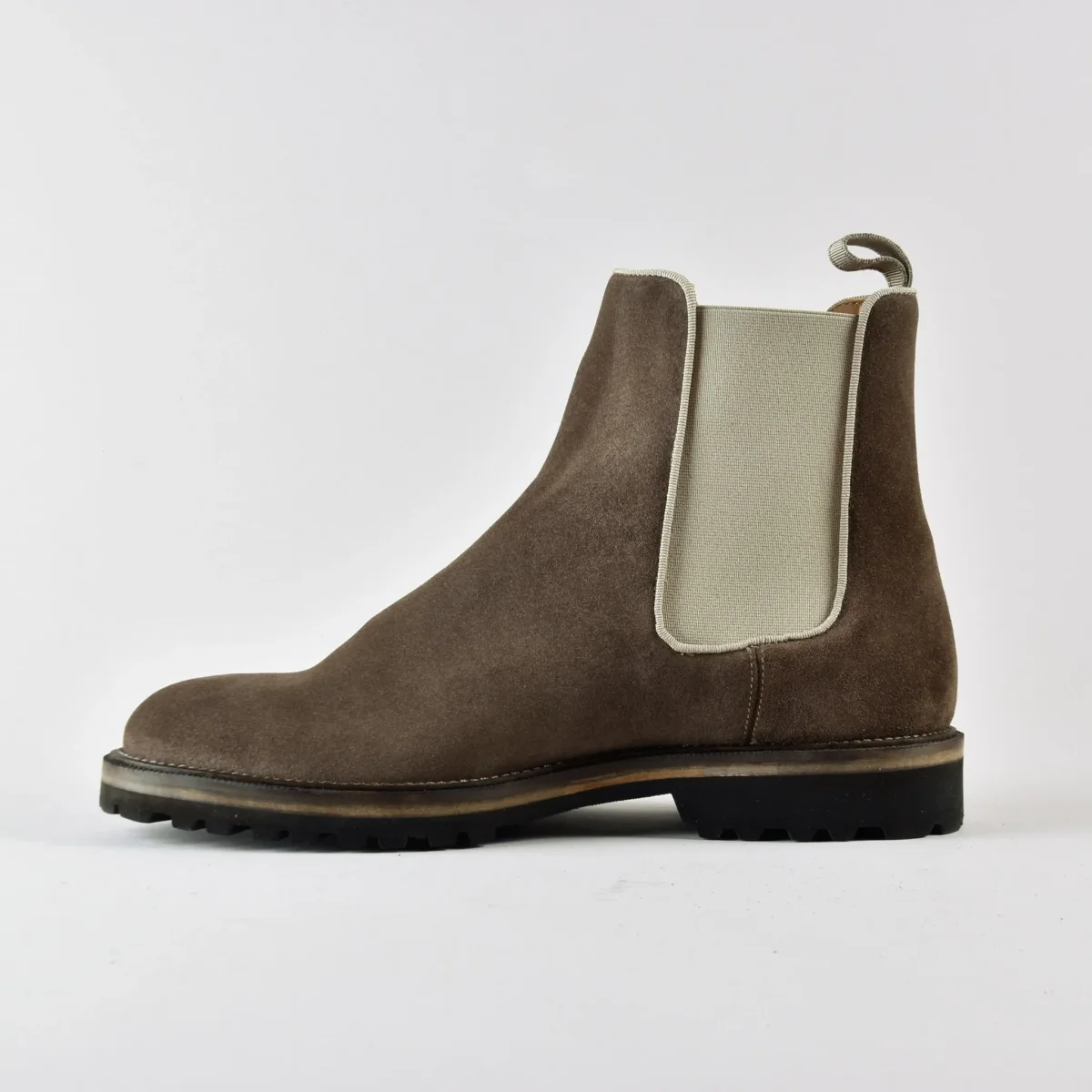 Chelsea Boot Sebastian in Camoscio Olive - immagine 6
