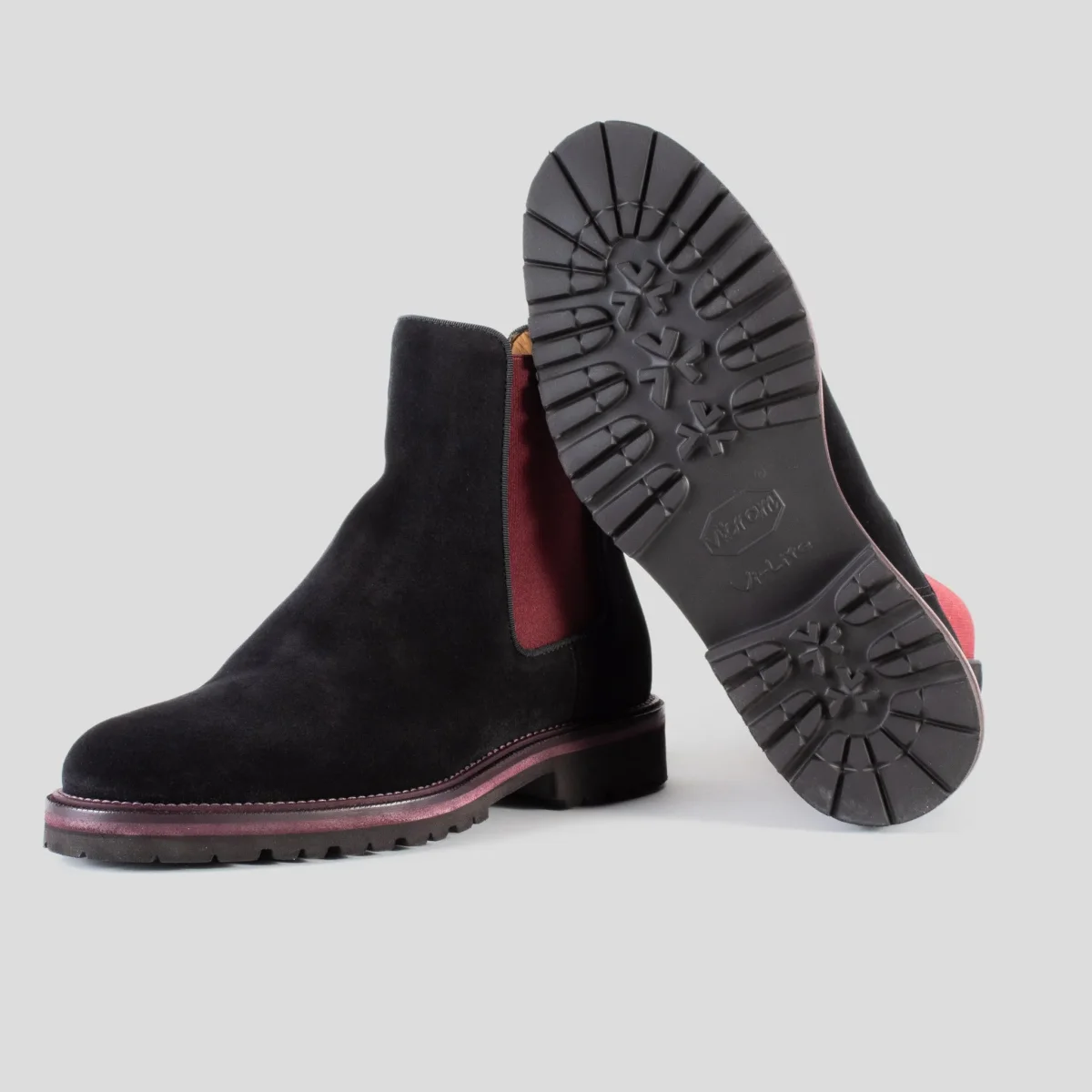 Chelsea Boot Sebastian in Camoscio Nero - immagine 7