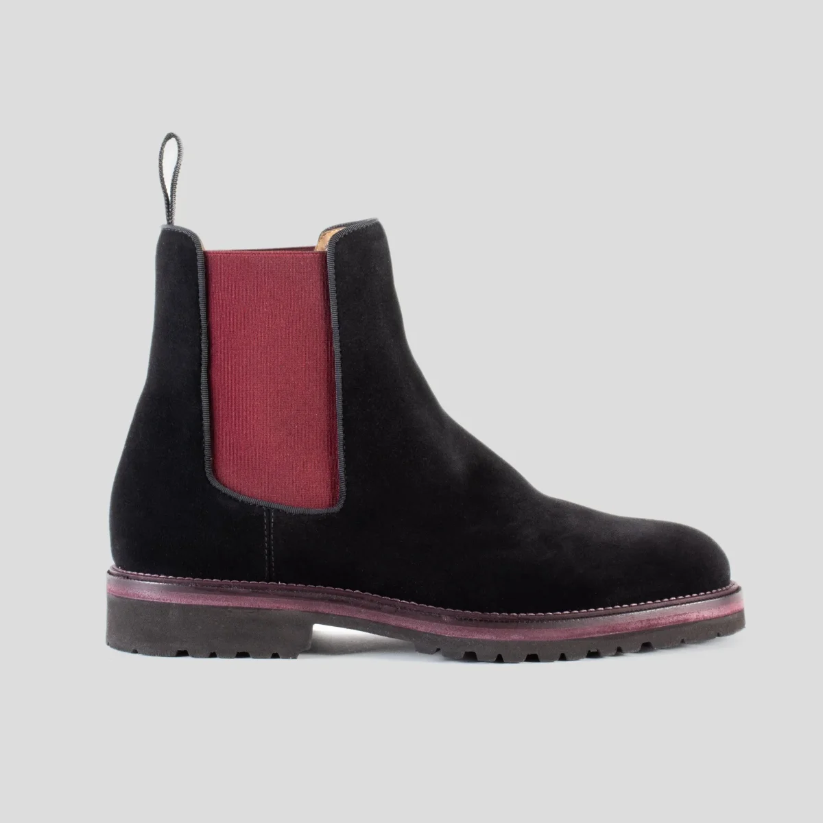 Chelsea Boot Sebastian in Camoscio Nero - immagine 2
