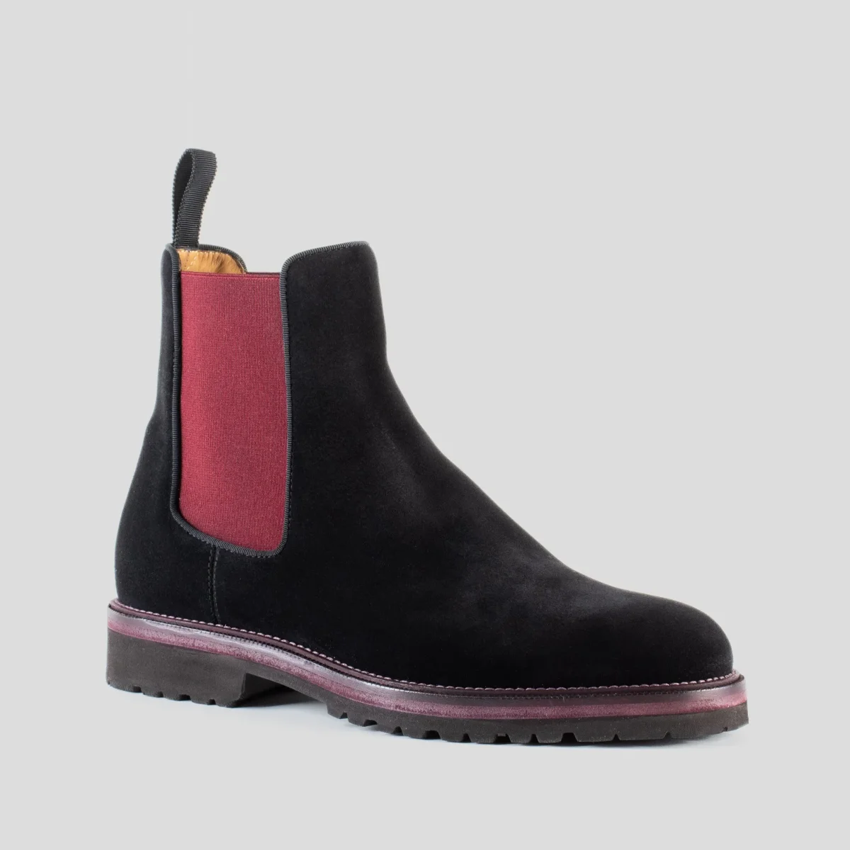 Chelsea Boot Sebastian in Camoscio Nero - immagine 5
