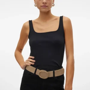 Vero Moda - Canotta CHLOE con scollo squadrato - col. nero