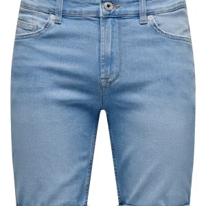 BERMUDA IN JEANS BASIC - LIGHT BLUE DENIM