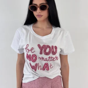 MAGLIA JULIA PAILLETTES ROSA