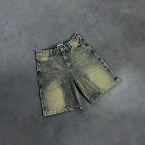 SANDY BLUE DOUBLE KNEE JORTS