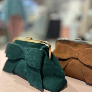 Borsa Camoscio Fiocco