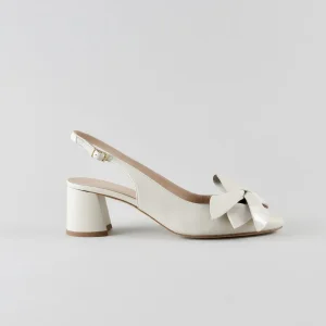 Slingback Ambra 50mm – Nappa Milk