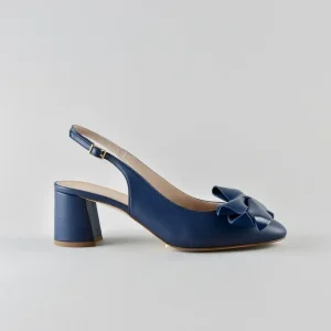 Slingback Ambra 50mm – Nappa Blu