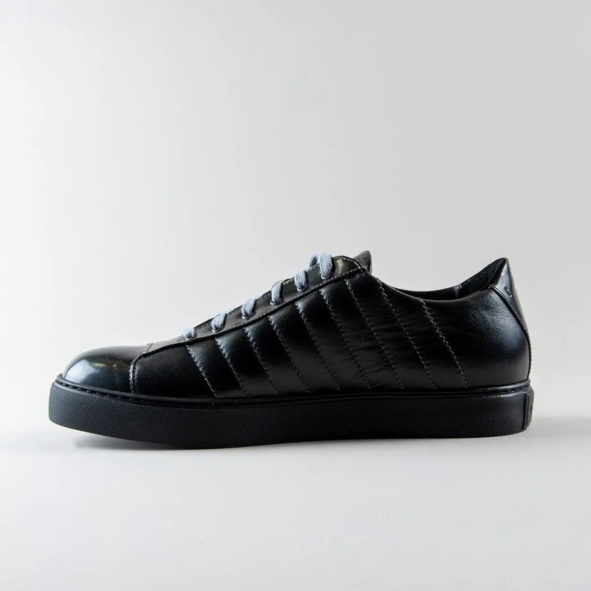 Sneakers Davin in Pelle Nera - immagine 5
