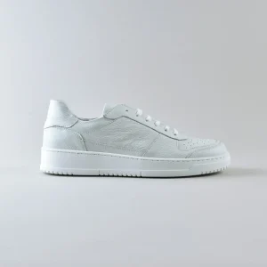 Sneakers Mike – in pelle Martellata Bianca