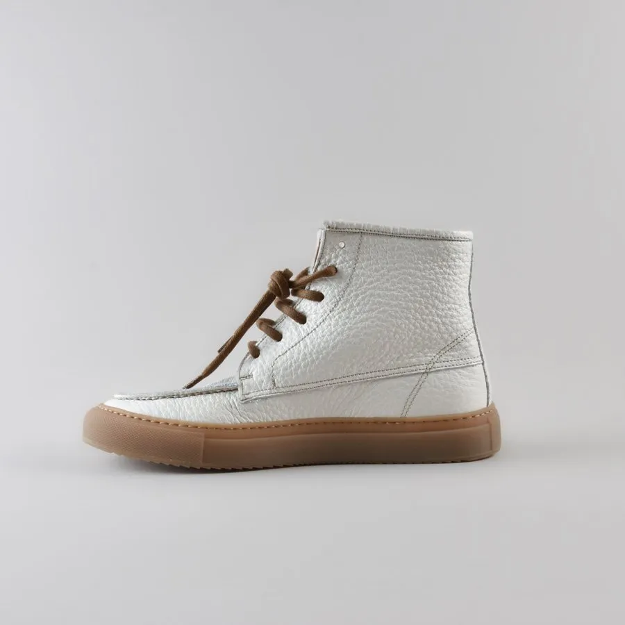 Stivaletto Cristal in pelle bianca e pelo - immagine 5