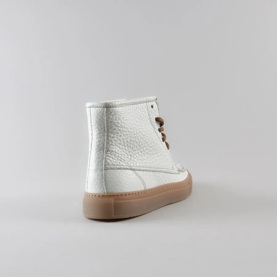 Stivaletto Cristal in pelle bianca e pelo - immagine 7