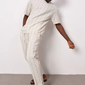 COMPLETO OUTFIT A RIGHE BLU