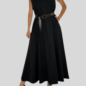 Abito lungo con cinta