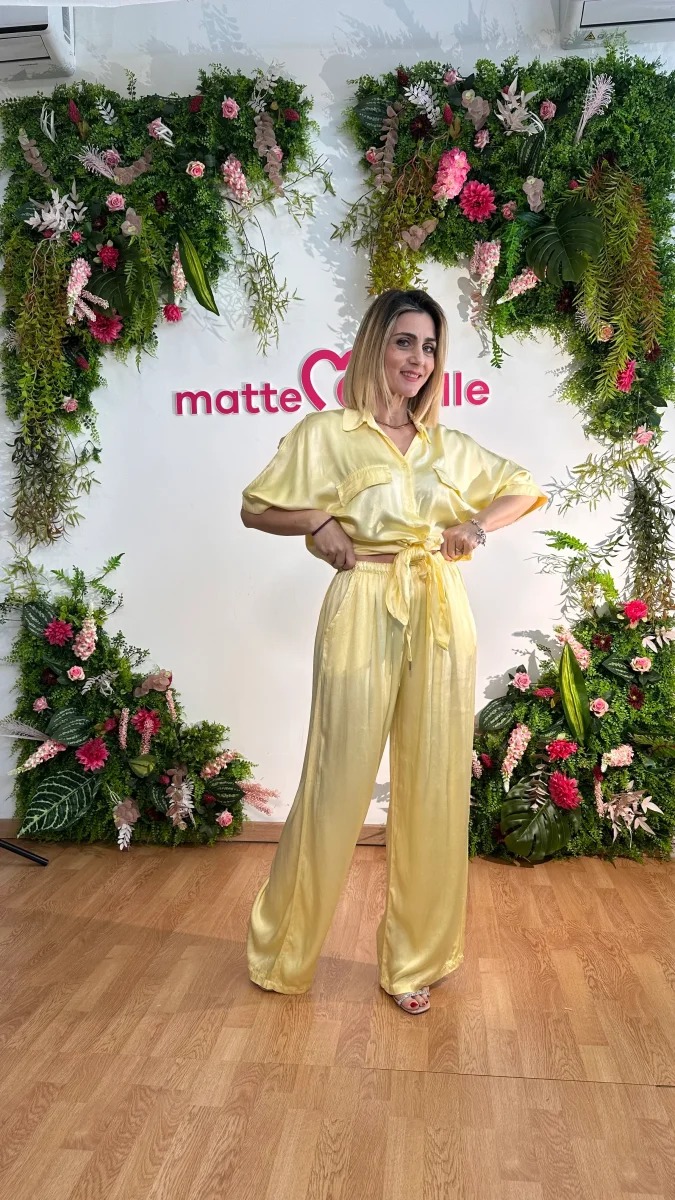 Coordinato Morgana giallo burro