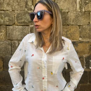 CAMICIA FIORELLINI COLORATI