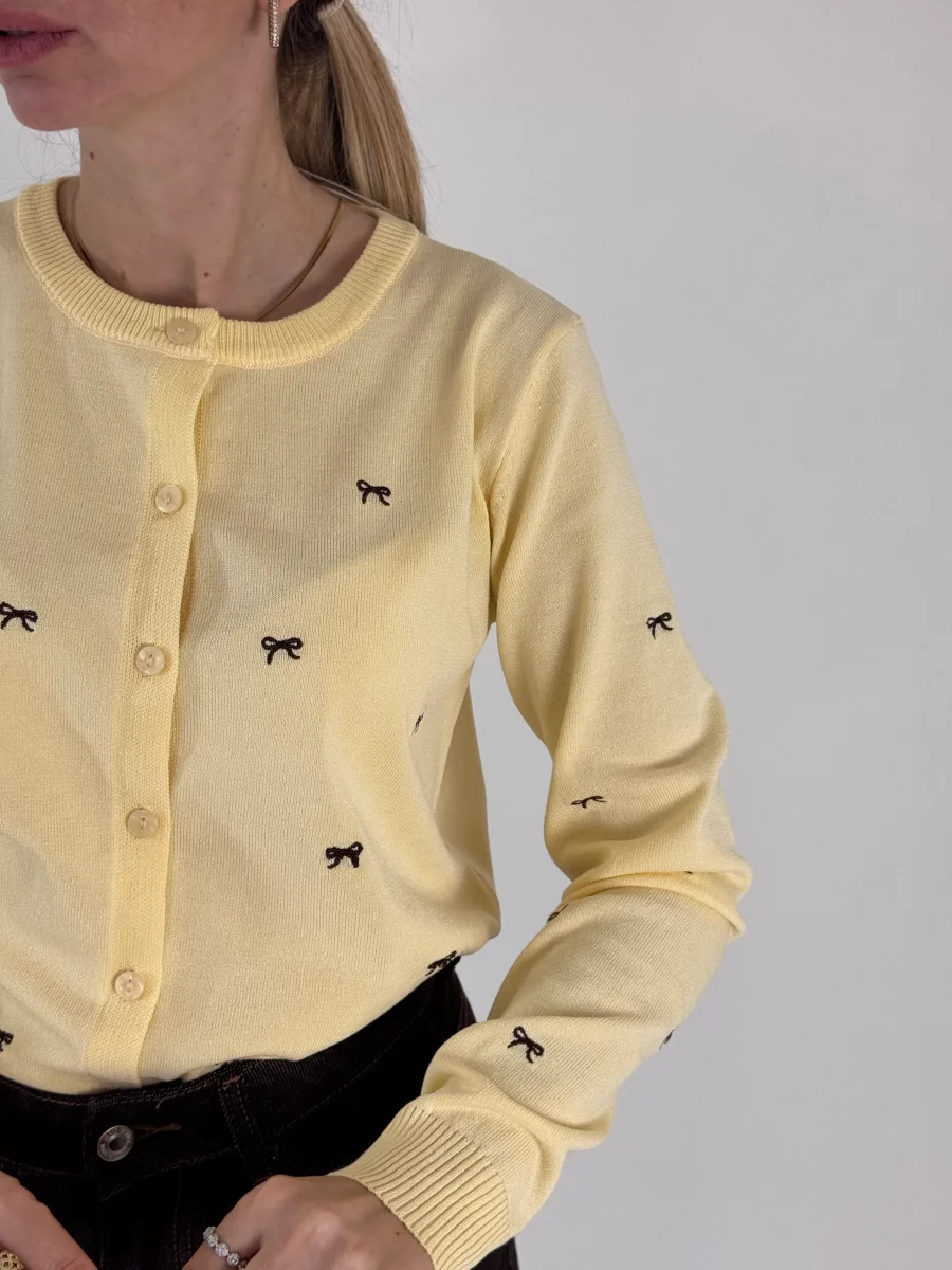 CARDIGAN DAIANA GIALLO - immagine 3