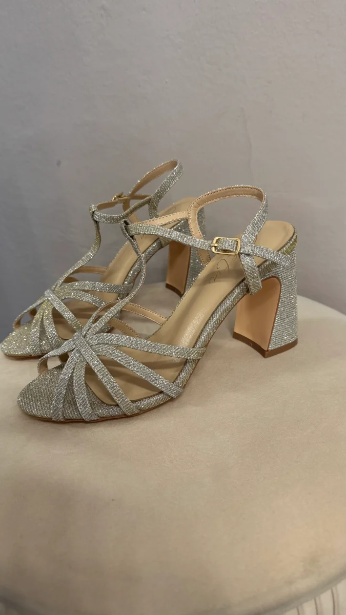 Celine Lurex Champagne pelle - immagine 3