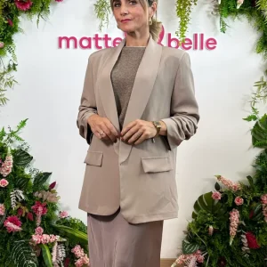 Blazer Camilla tortora