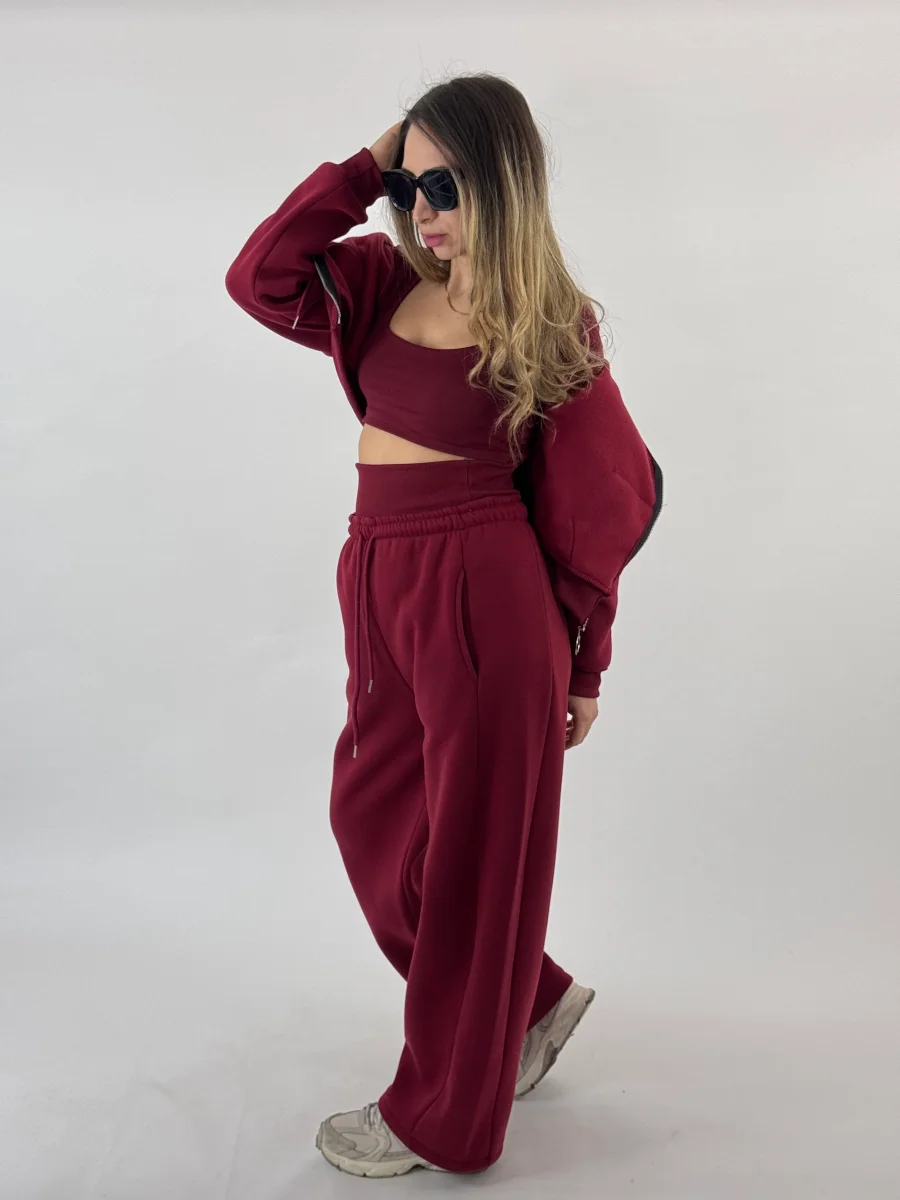 COORDINATO 3 PEZZI JIMMY BORDEAUX - immagine 2