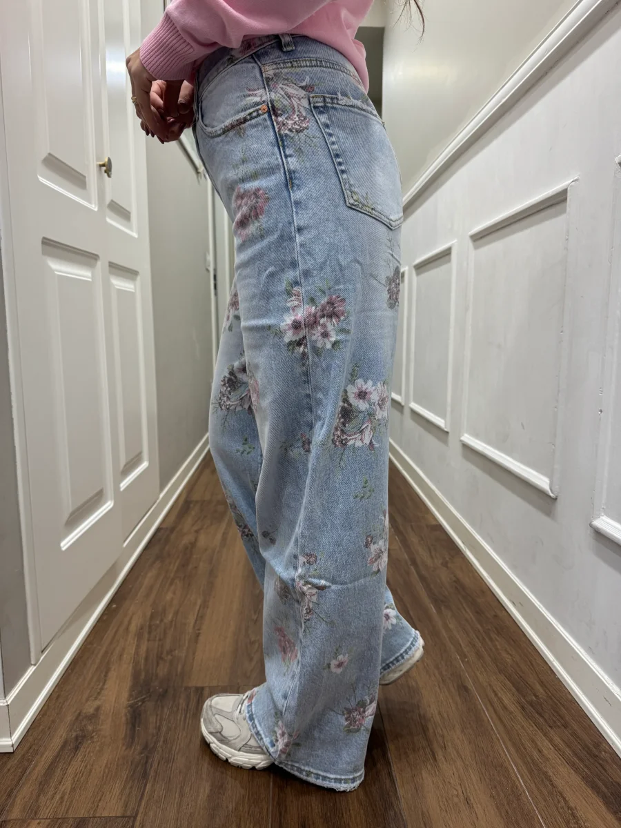 JEANS FLOWER PALAZZO - immagine 4