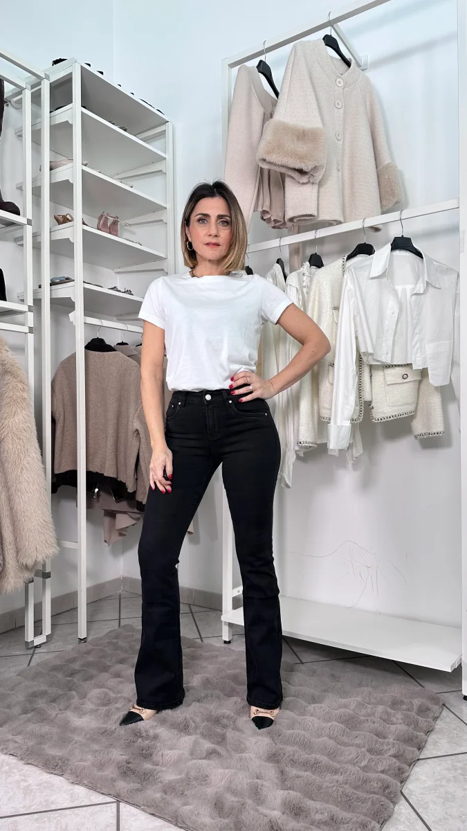 Jeans Flare Nero