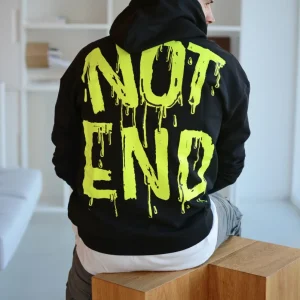 FELPA CON CAPUCCIO "NOT END"