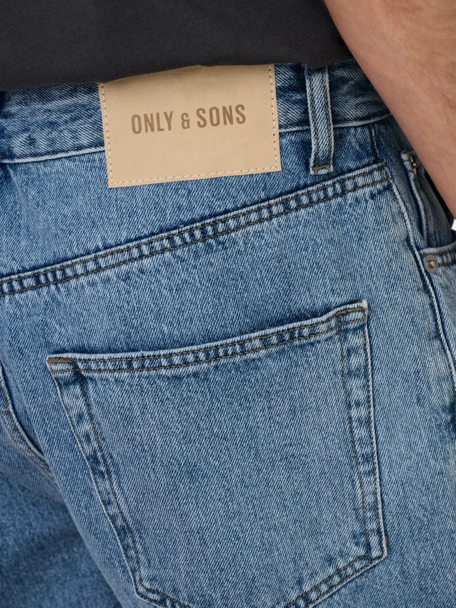 ONLY & SONS ONSTYE LOOSE TAPE JEANS - Light Blu Denim - immagine 4
