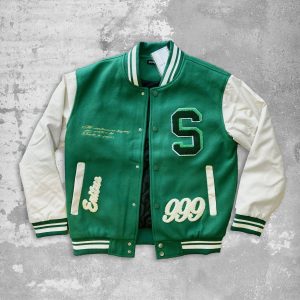 GIUBBOTTO BOMBER COLLEGE - Verde