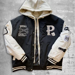 GIUBBOTTO BOMBER IMBOTTITO CON CAPUCCIO - Nero